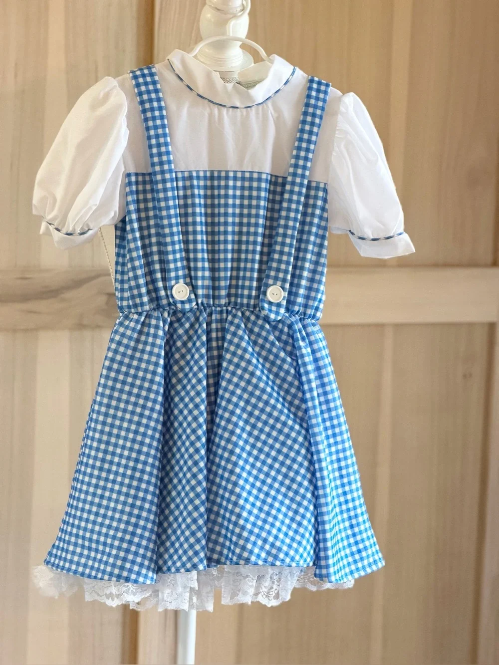 Rubie’s Wizard of Oz Dorothy Gingham Dress | Costume. Girl’s Sz-M Blue| White.
